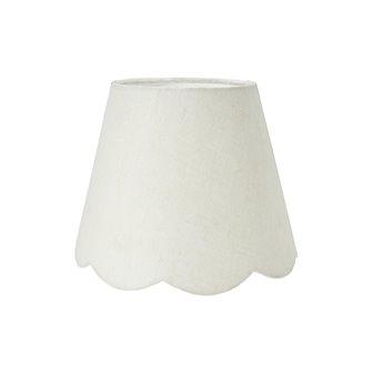 Mały abażur retro lniany Jasmine złamana biel